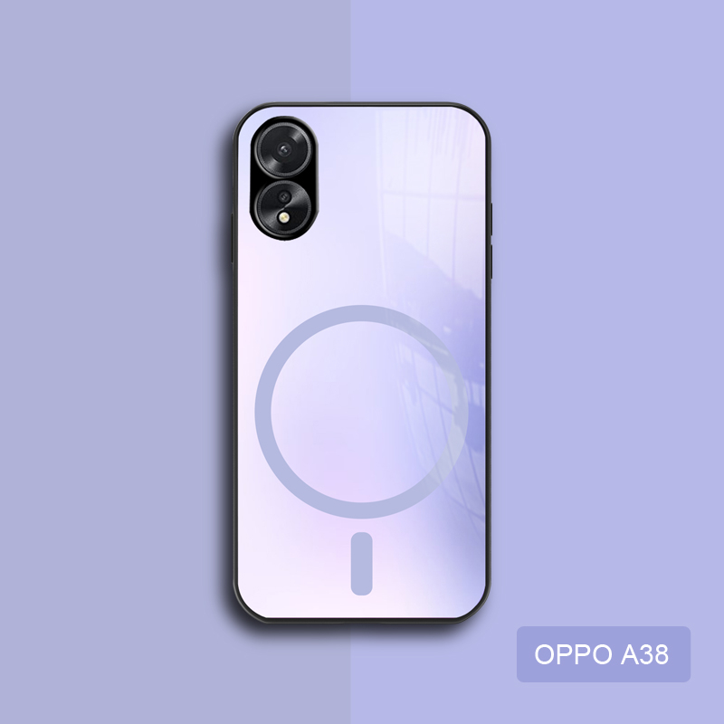 Softcase Glass OPPO A38 Terbaru [K55] - Softcase Mirror - Softcase Kaca OPPO A38 - Softcase Glass OP