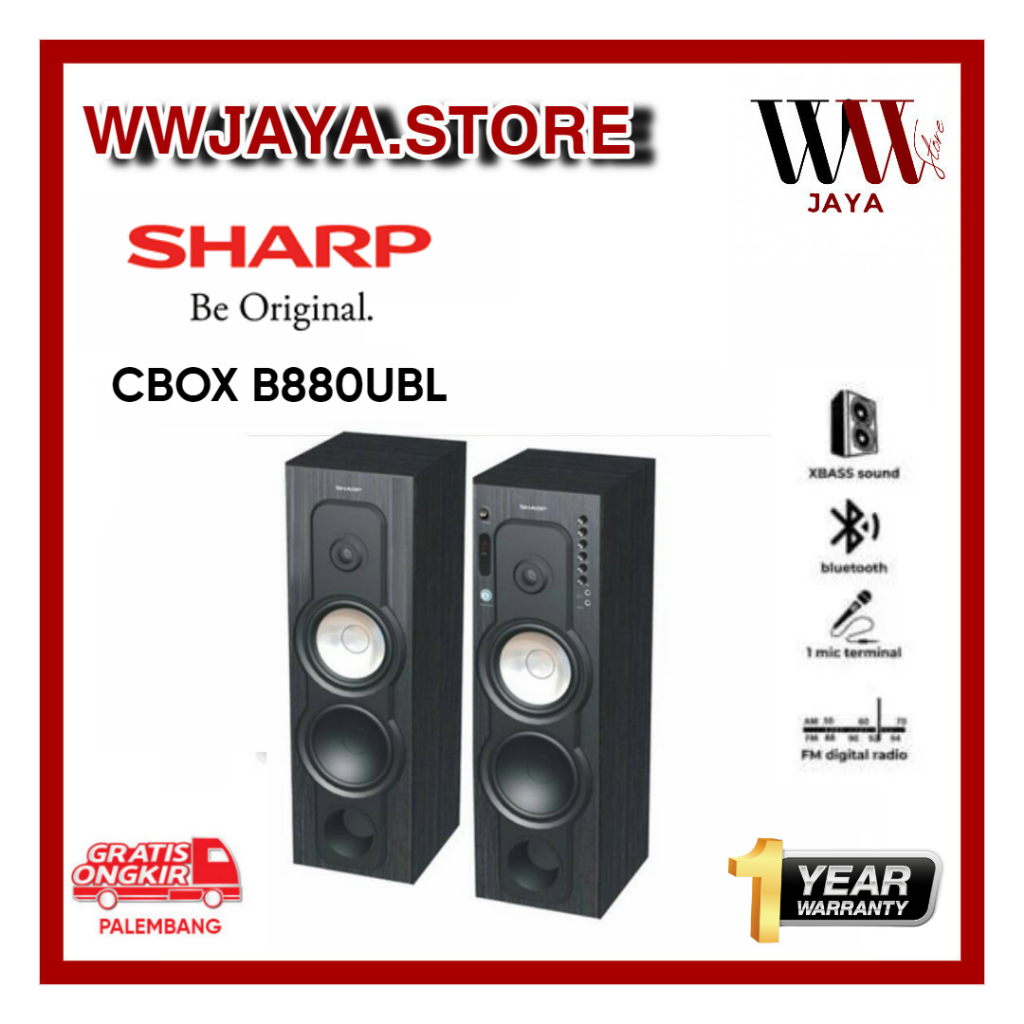Speaker Bluetooth Sharp CBOX-B880UBL Speaker Sharp