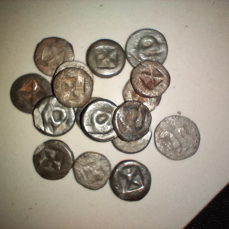 uang koin kuno timah era Sriwijaya