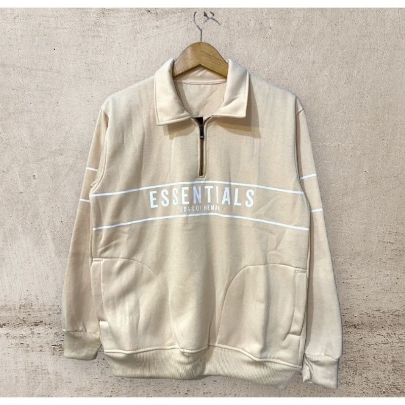 Sweater Rugby W. Essentiels Unisex // Sweater Crewneck Rugby Essentiels Terlaris // W. Essentiels Sw
