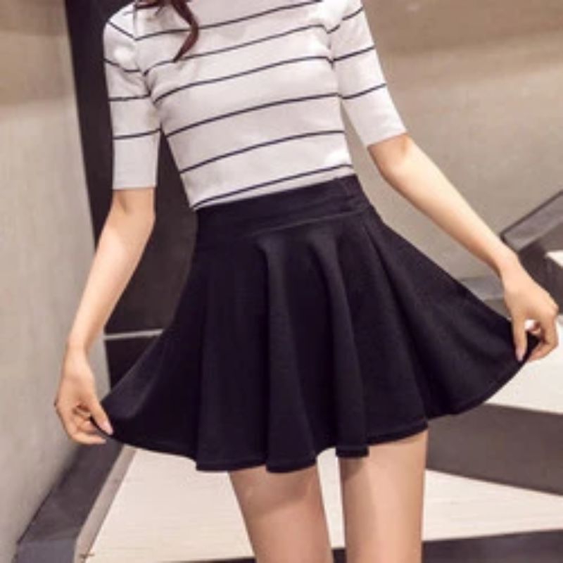 Rok pendek wanita polos Rok tenis Korean style