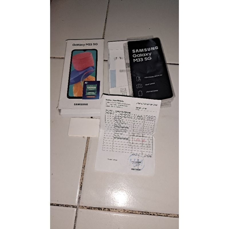 SAMSUNG M33 8/128 SECOND garansi SEIN