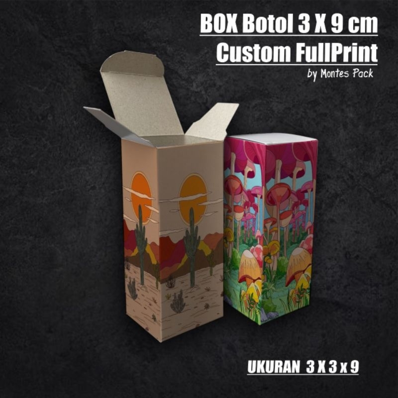 

Box botol pipet 3x3x9cm Custom print / pipet box Printing