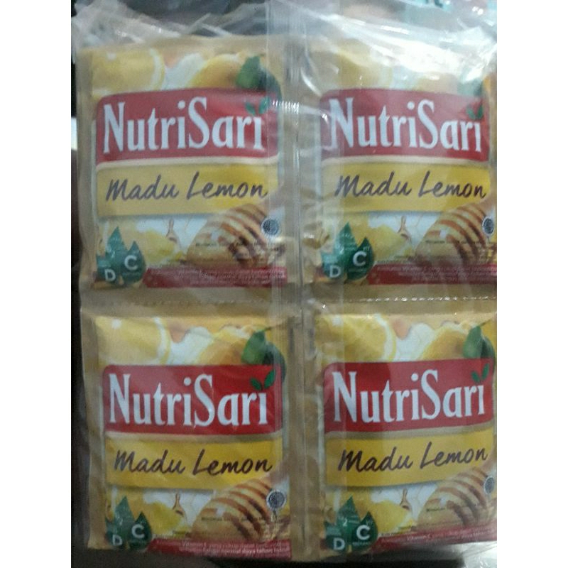 

Nutrisari All Variant Madu Lemon Dan Lain2 1 Pack Isi 4 Renteng