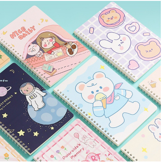 

[FAFAFA] Notebook A5 Spiral Kecil / Memo A5 Spiral Motif Lucu