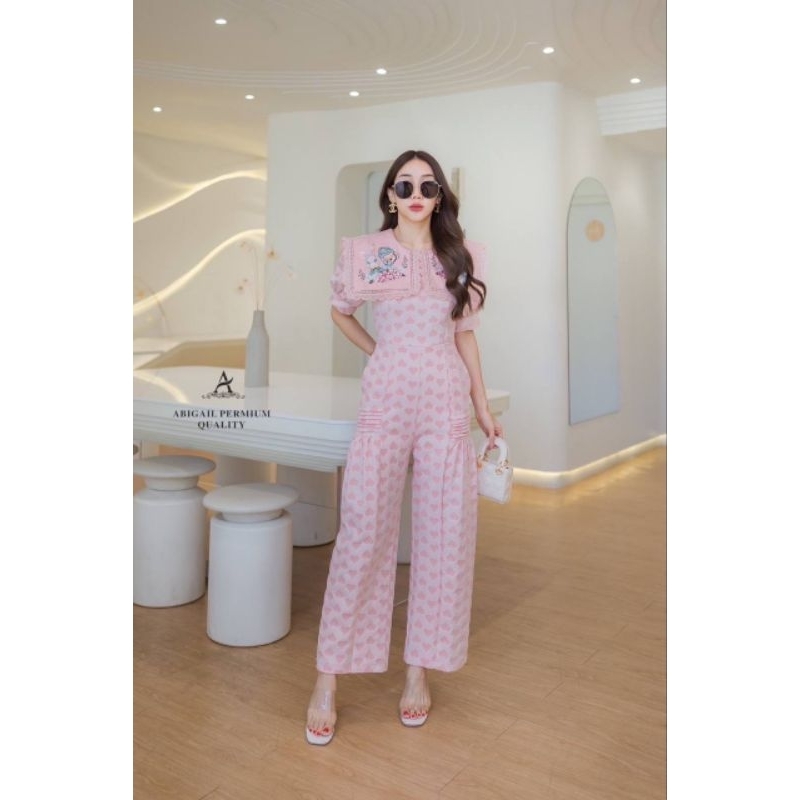 New JumpSuit Premium Abigail Kerah Sailor Bordir Bkk