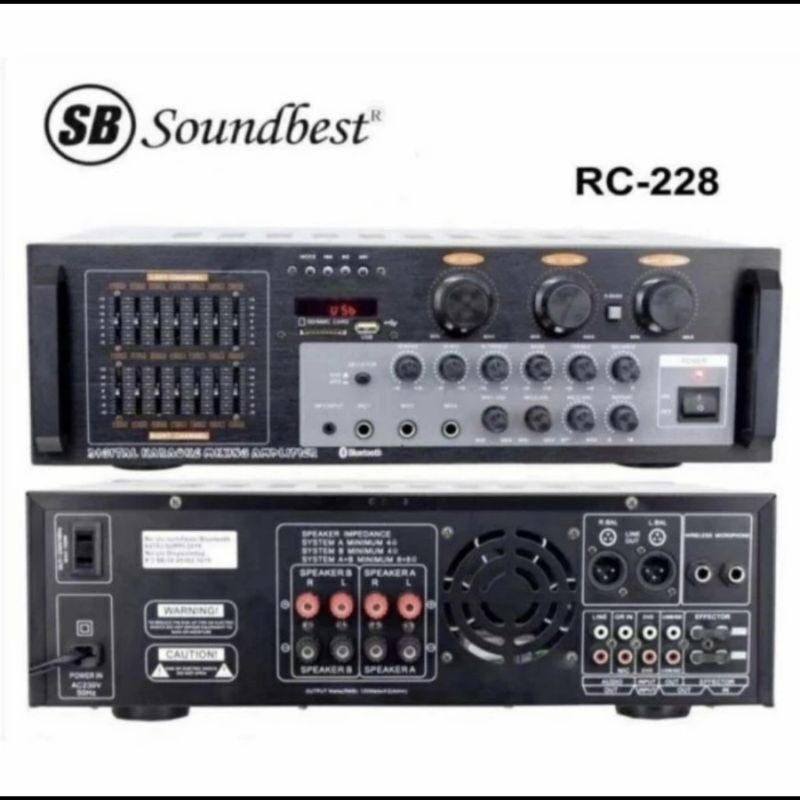 Amplifier Karaoke Soundbest RC 228 Original Bluetooth