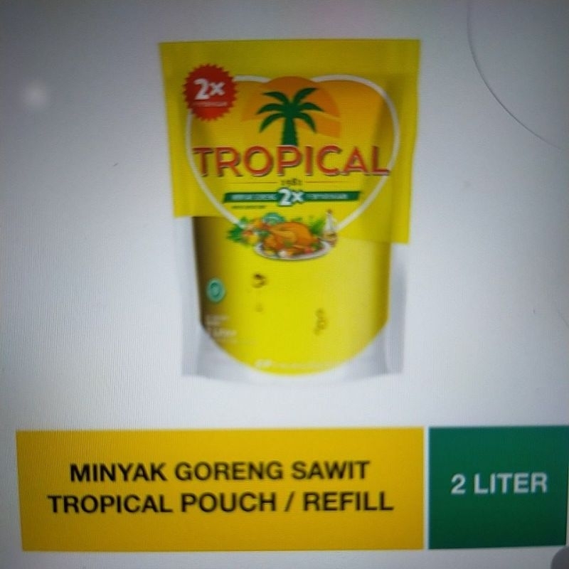 

tropical minyak goreng refill 2liter