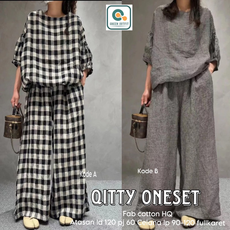 QITTY ONESET . GREEN OUTFIT