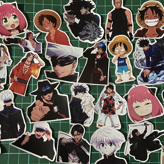 

Anime Sticker Pack Stiker vinyl Glossy stikeranime/stikervinyl/stikeronepice/stikerwibu