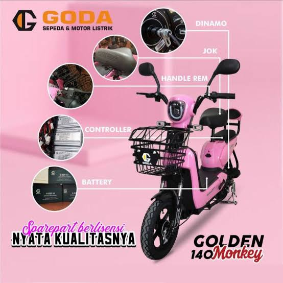 Sepeda Listrik murah GODA 140 dan GODA 140 D garansi Resmi