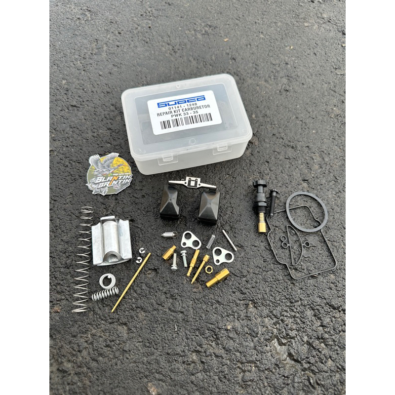 Repair kit karbu pwk sudco original 33 35 seal karbu pwk skep karbu pwk mainjet jarum karbu pwk spar
