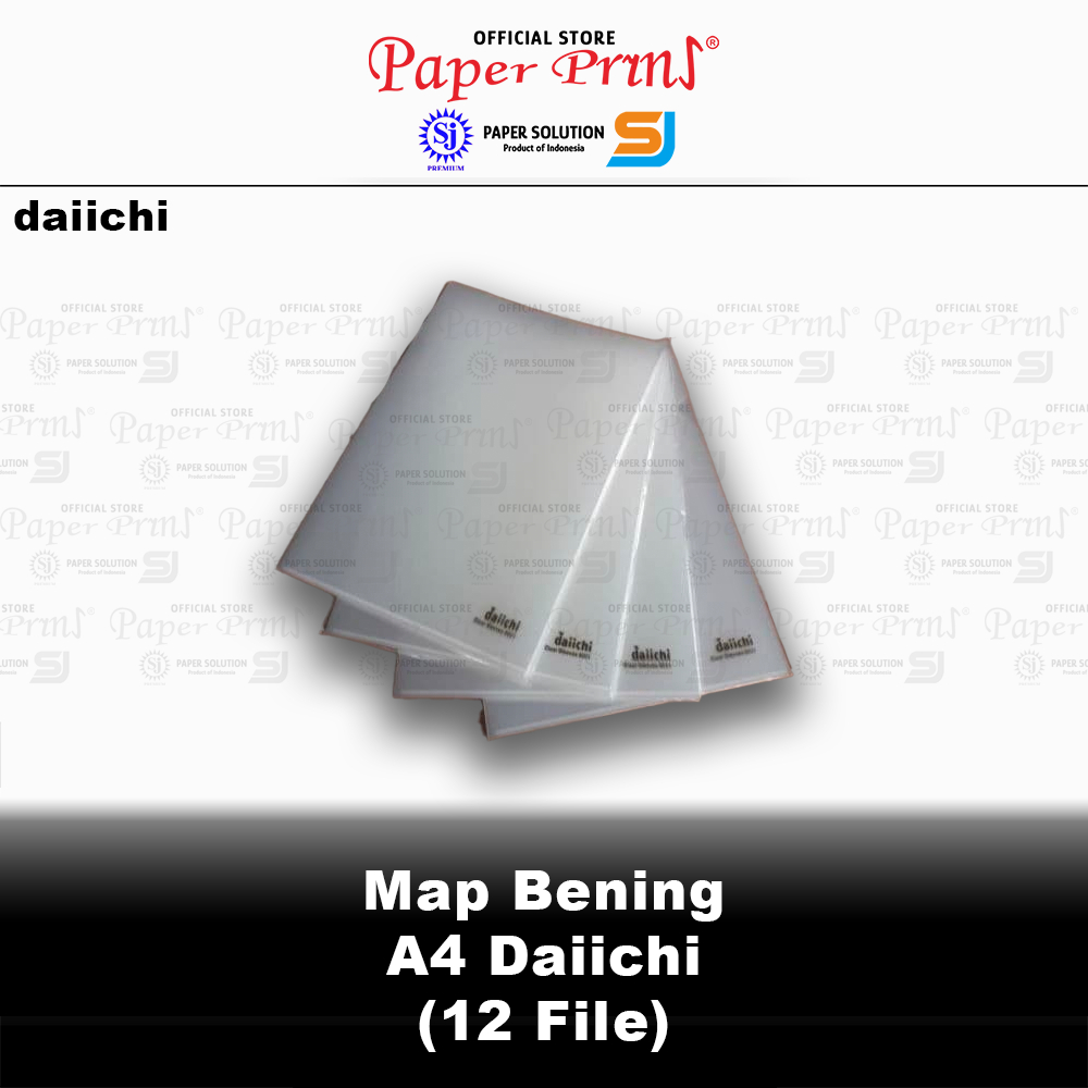 

Map Bening Clear Sleeves A4 Daichi - 1 Pack 12 Sleeves