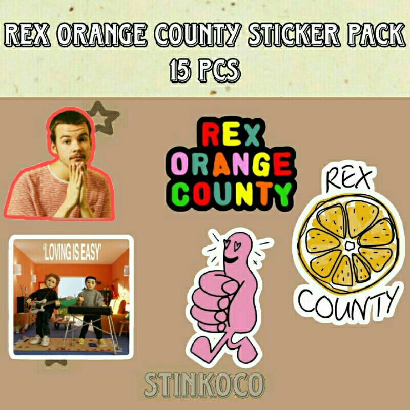 

[15PCS] STICKER REX ORANGE COUNTY ISI 15 STICKER