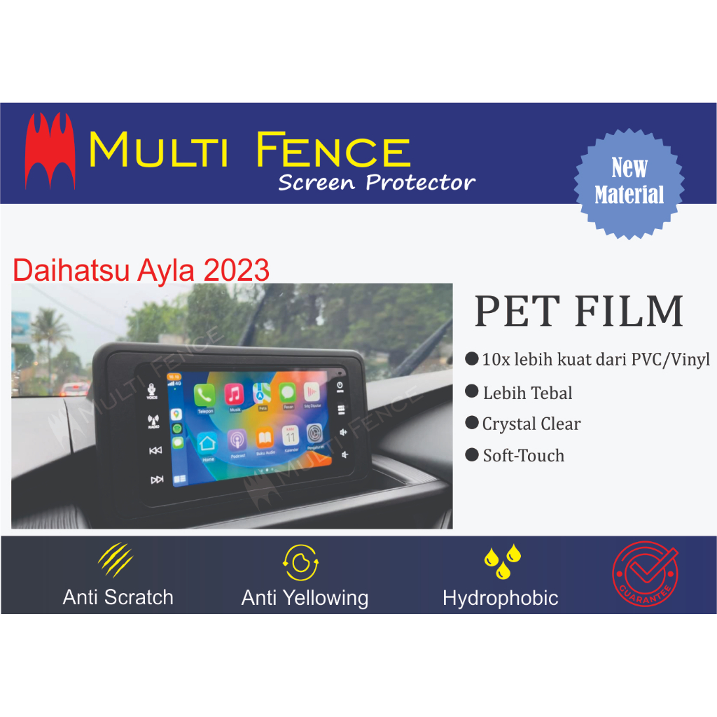 Anti Gores Head Unit Daihatsu Ayla 2023