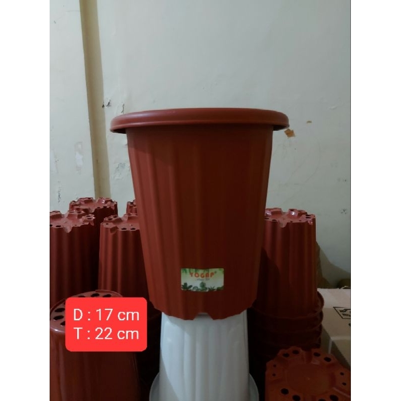 Pot YOGAP 17 Pot Tinggi Pot Plastik
