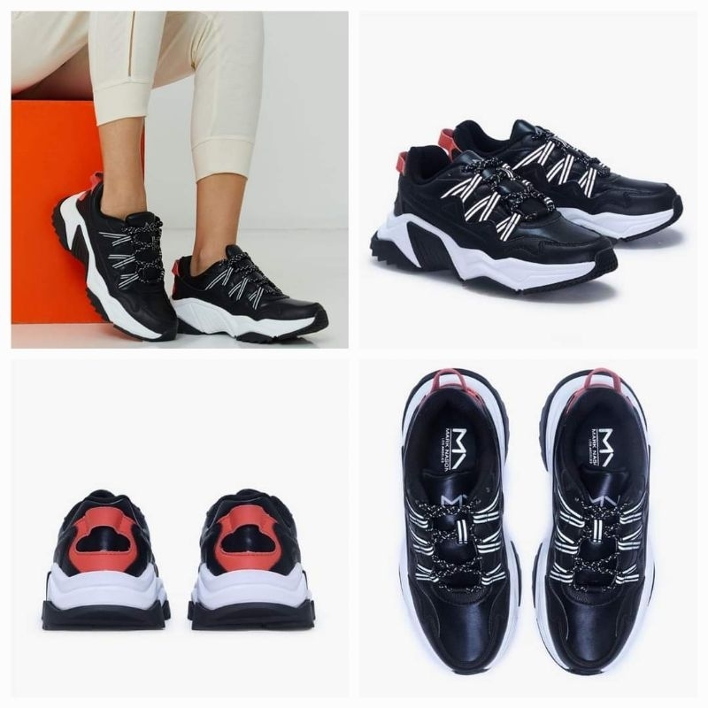 SALEEE 100% Original Skechers Mark Nason Los Angeles X Smart Block Rhea Black Women's Sneakers Shoes