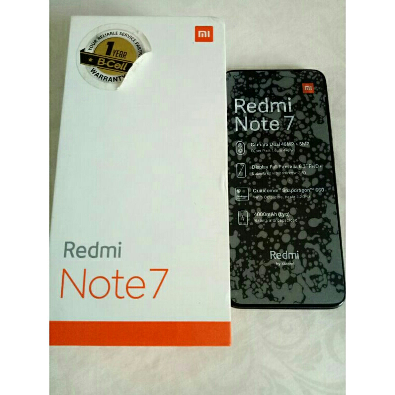 Xiaomi redmi note 7 second 4/64 hp handphone bekas