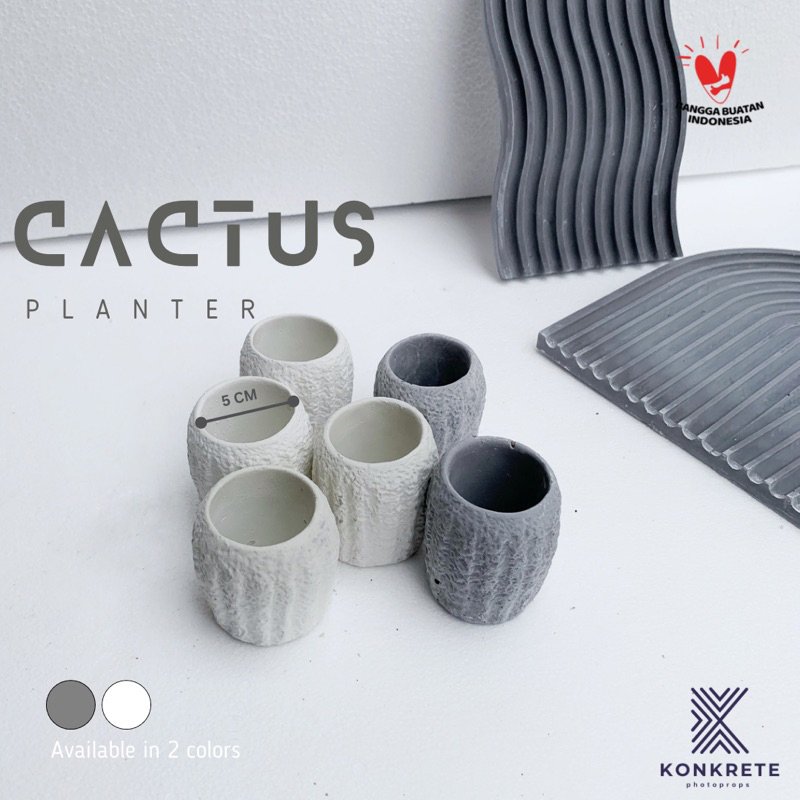 Pot Semen Sukulen Bentuk Kaktus - Pot Tanaman Mini Unik - Pot Kaktus