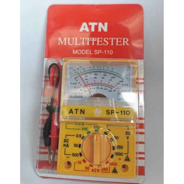 Multitester Mini ANALOG Tester Avometer YX 1000A ATN Body Kecil Grosir