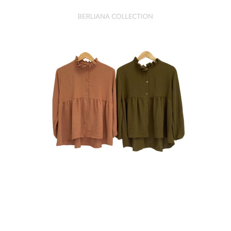 Rika Blouse Blouse kuliah blouse crinkle blouse rempel