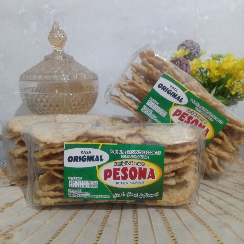 

keripik tempe pesona oleh2 khas malang kemasan 200gr