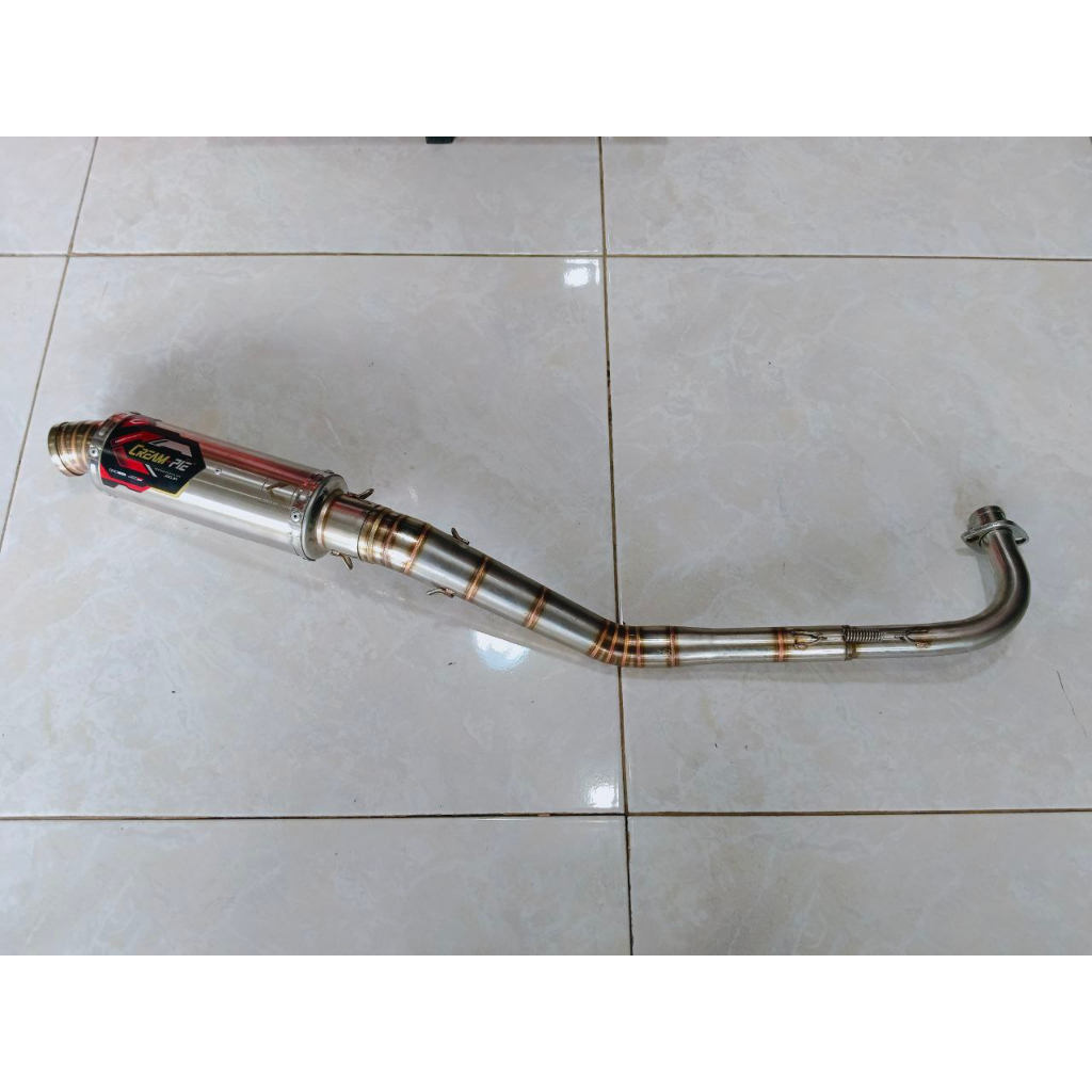 Knalpot Creampie Bebek Jupiter 5TP Drag Road Race Asli Original Jogja