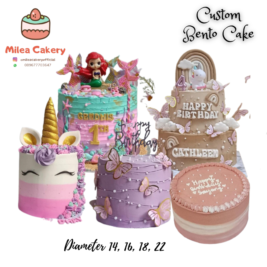 

Bento cake mileacakery custom korean