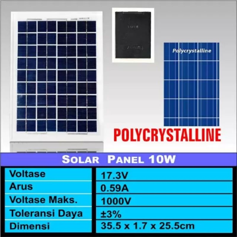 Solar Panel 10 Watt Papan Solar Panel Solar Cell