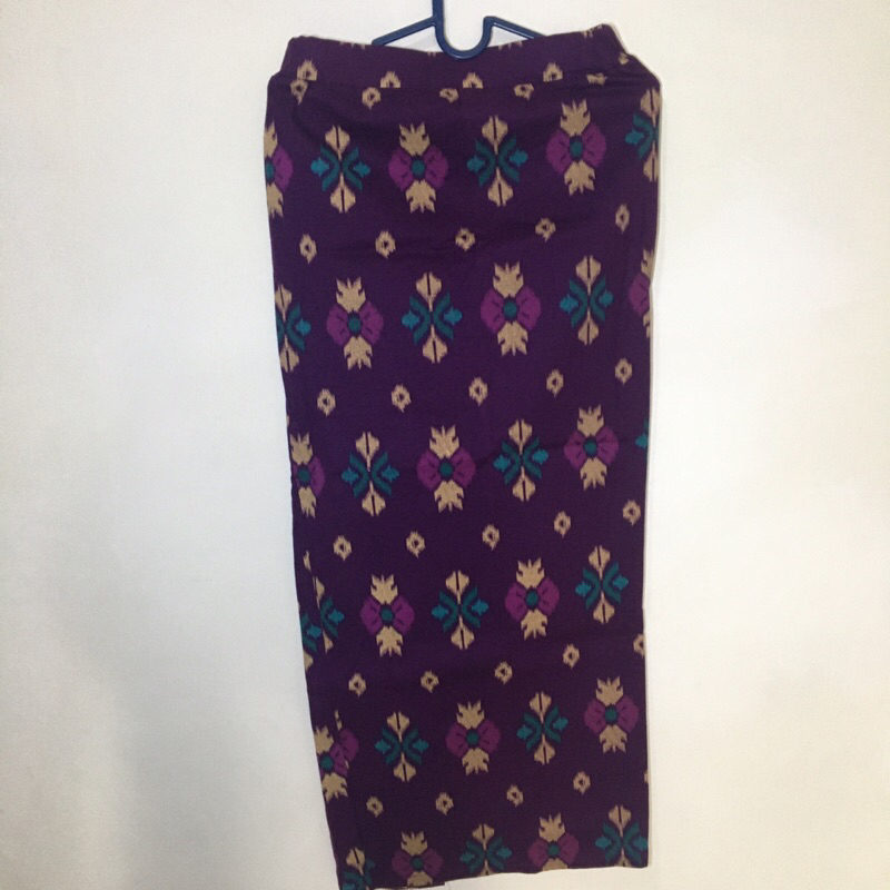 Rok span panjang kain motif songket