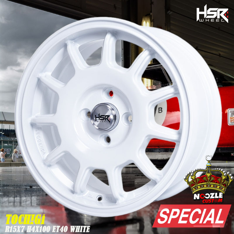 Velg Mobil HSR Single PCD 4X100 Pelek Mobil Brio Agya Sigra Ring 15 HSR Terbaru