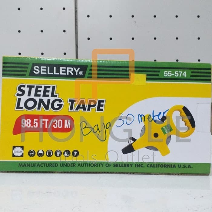 Sellery Meteran Rol Baja 30 Meter / Meteran Tancap Baja 55-574