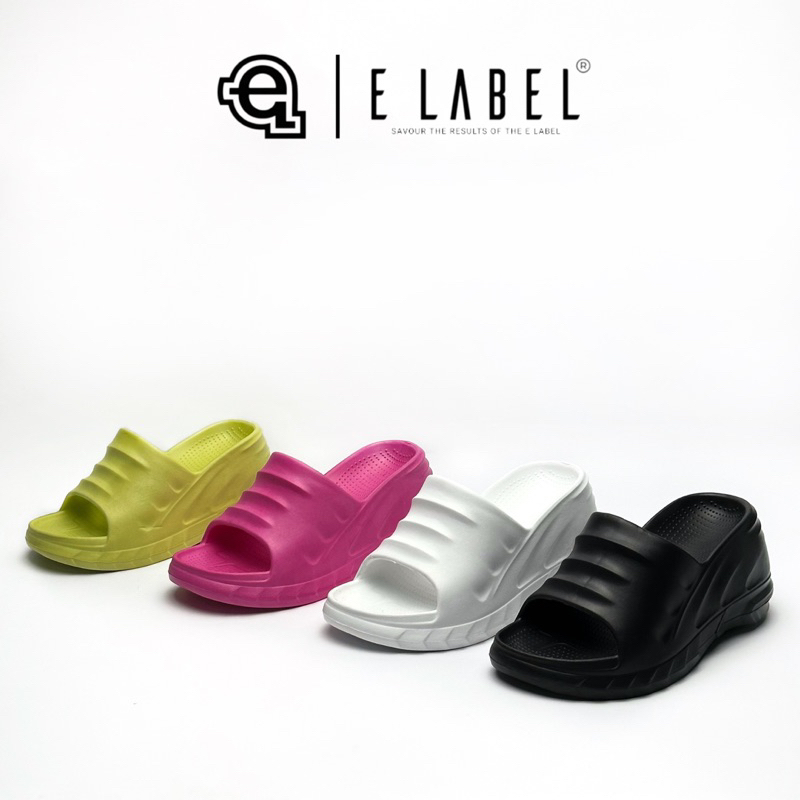 E Label - Kanna Wedges | Sandal Karet Hak Tinggi Wanita Sandal Wedges Wanita
