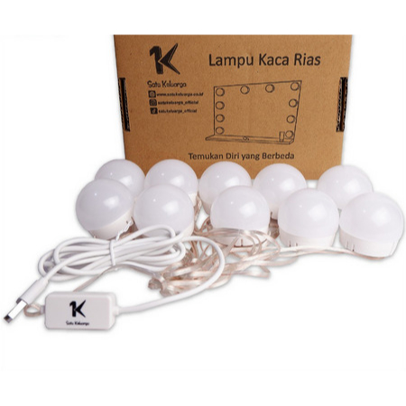 Lampu Vanity K2 Lampu Led Meja Rias / Lampu Kaca Rias Vanity Mirror Light