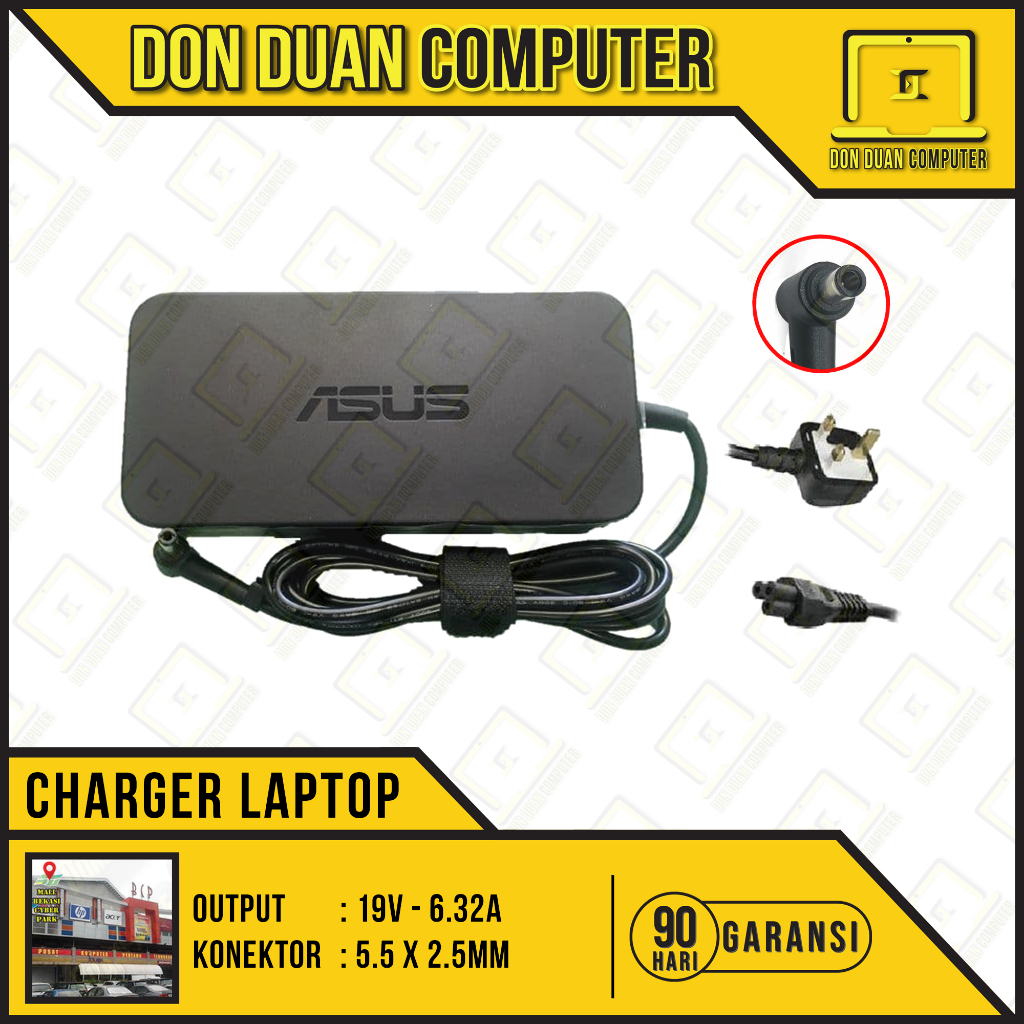 Charger Laptop Asus ROG GL552J GL552JX GL552JX-DM033H Series 120Watt (5.5 x 2.5mm)
