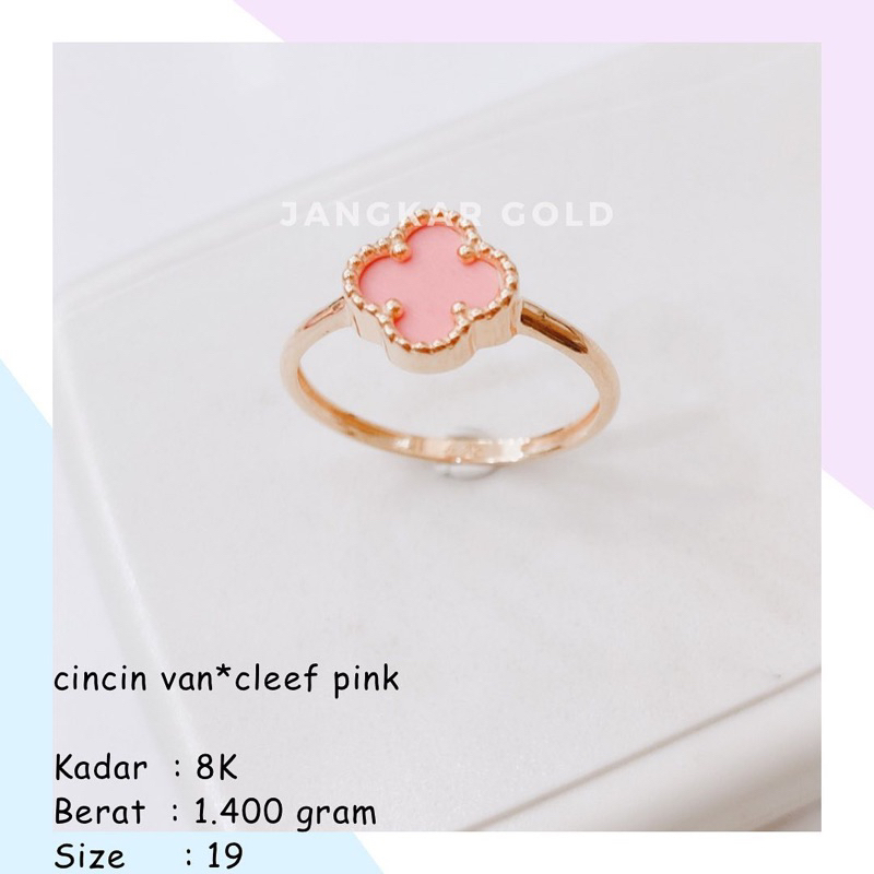 CINCIN VANCLEEF PINK 8K 1.400GR VANCLEEF VAN CLEEF VC VCA