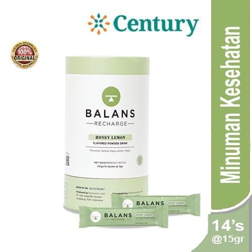 

Balans Recharge | Honey Lemon | Fiber & Probiotics Drink - Isi 14 Sachet @15 Gr