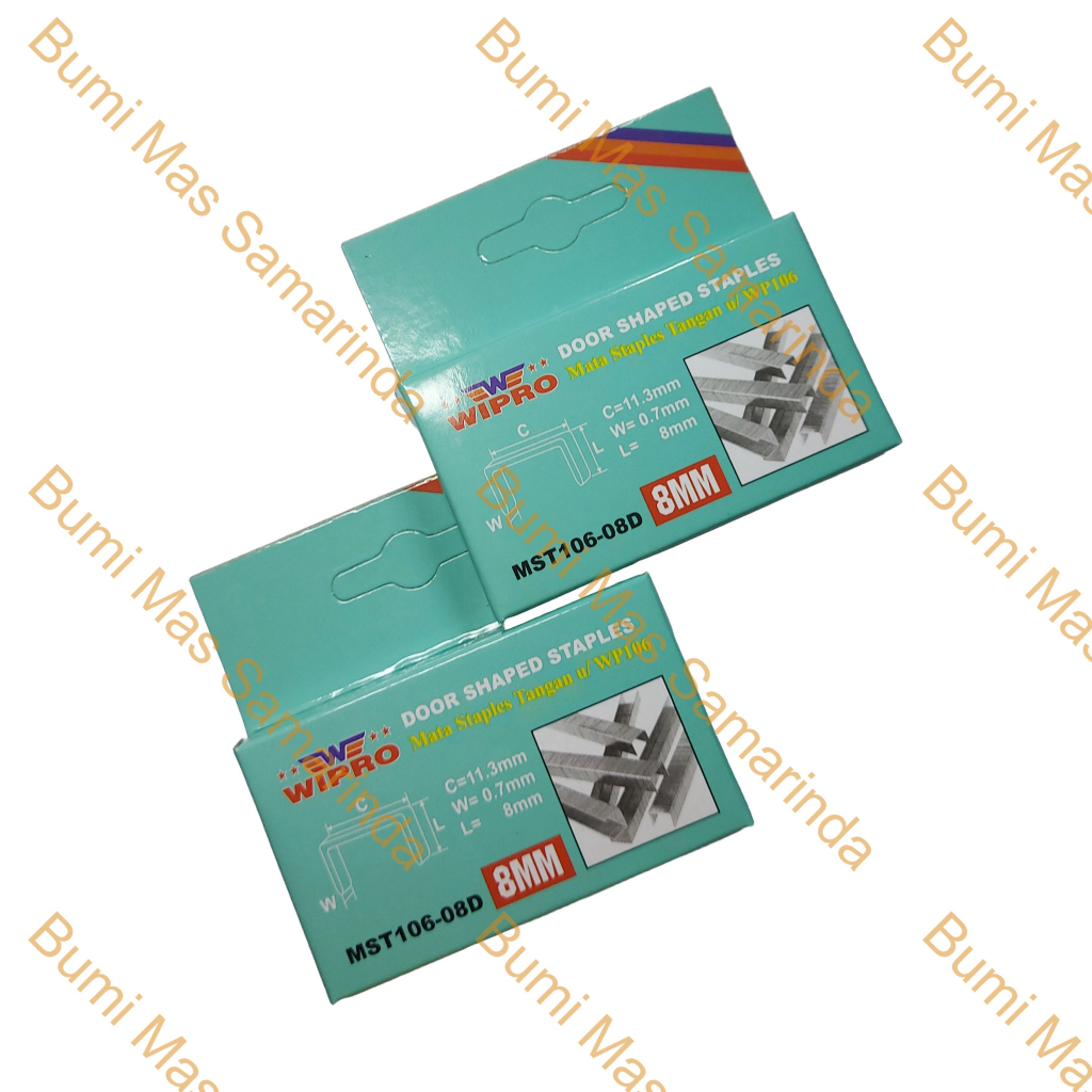 

WIPRO REFILL ISI ULANG PAKU MATA STAPLES TEMBAK 8 MM 1000 PCS MST106-08