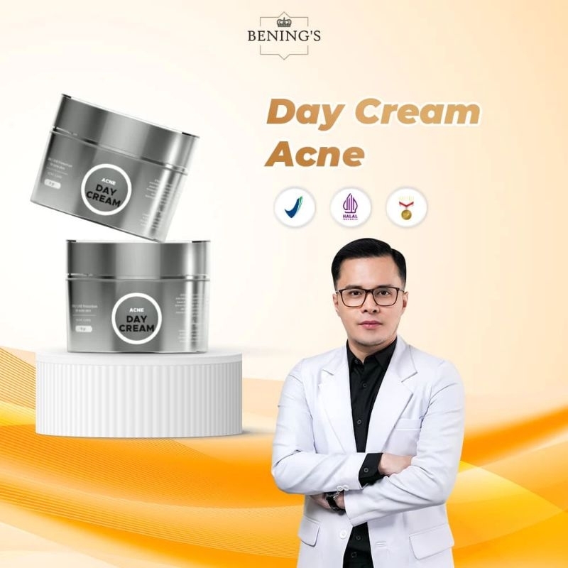 Acne Day Cream Benings Skincare By Dr.Oky Pratama Bening's Clinic Krim Siang Anti Jerawat