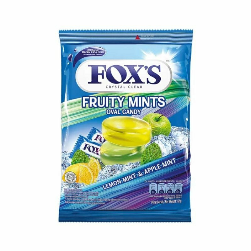 

Permen Fox's fruity mints 125g