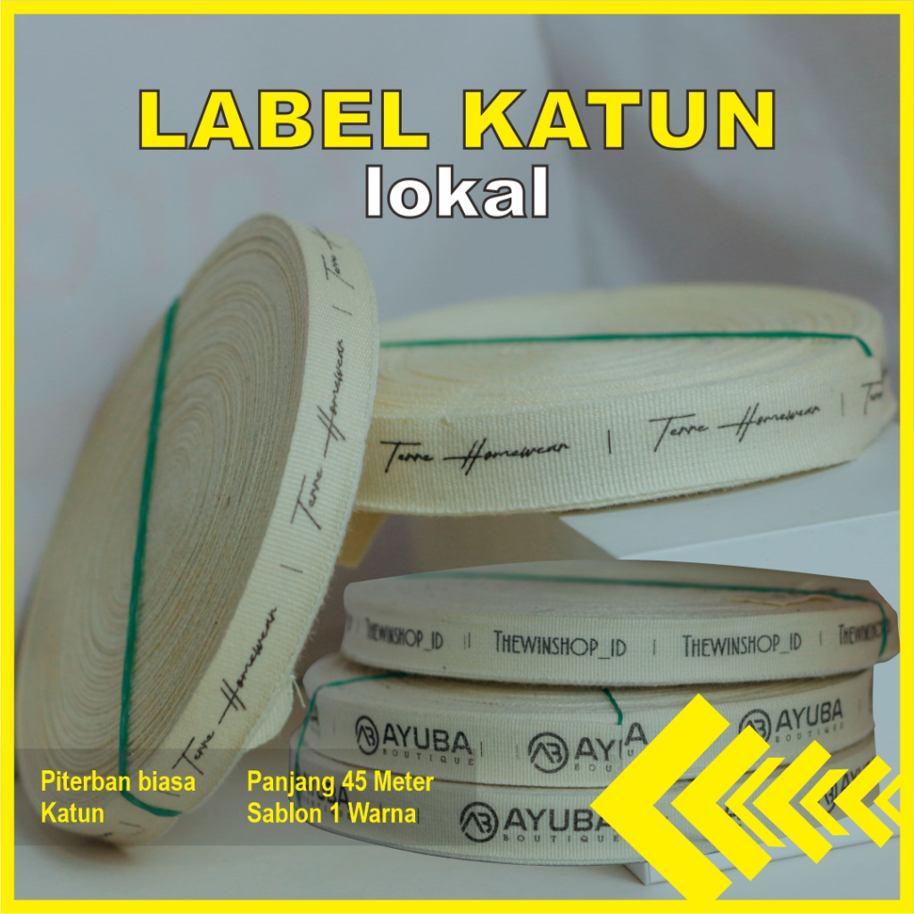 label katun | label piterban | label piterban | label katun | label baju | custom label | (FREE DESI