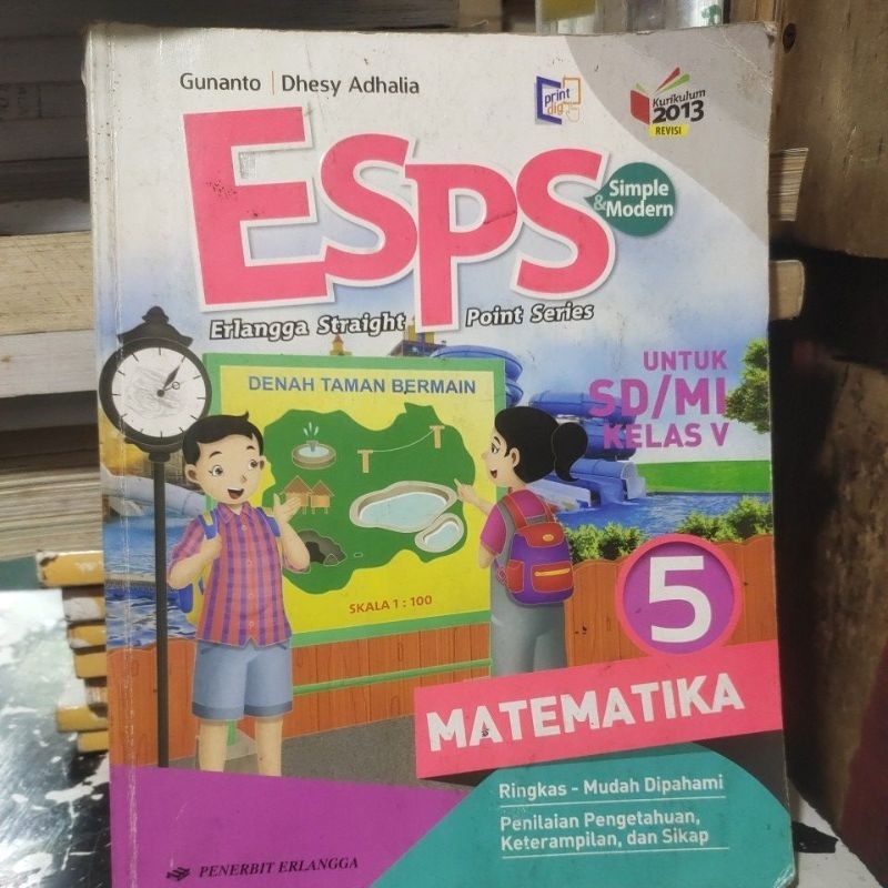 SPS ERLANGGA STRAIGHT POINT SERIES UNTUK SD/MI KELAS V MATEMATIKA PENERBIT ERLANGGA KURIKULUM 2013 R