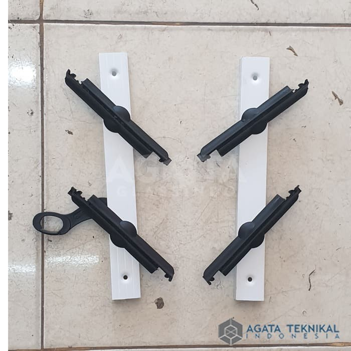 Rangka Jendela Nako Dicky Niki Premium - 6"/15cm - 2 Blades - Putih