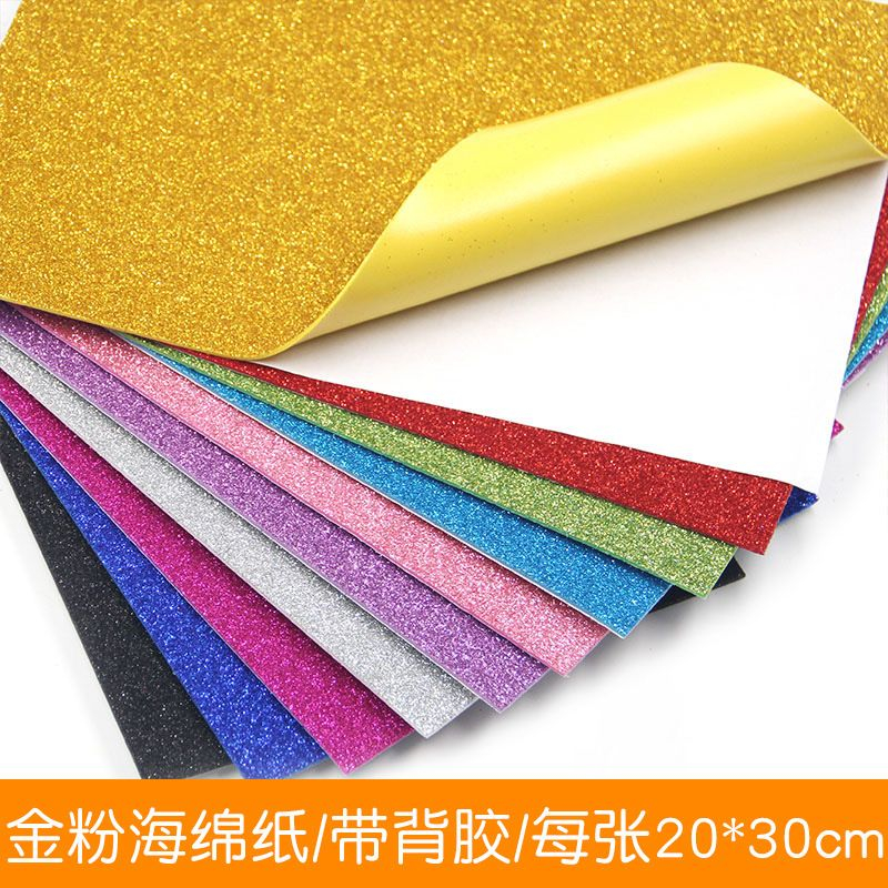 

Eva Foam Art Glitter Sticker Papel Goma Eva Sparkling Sticker