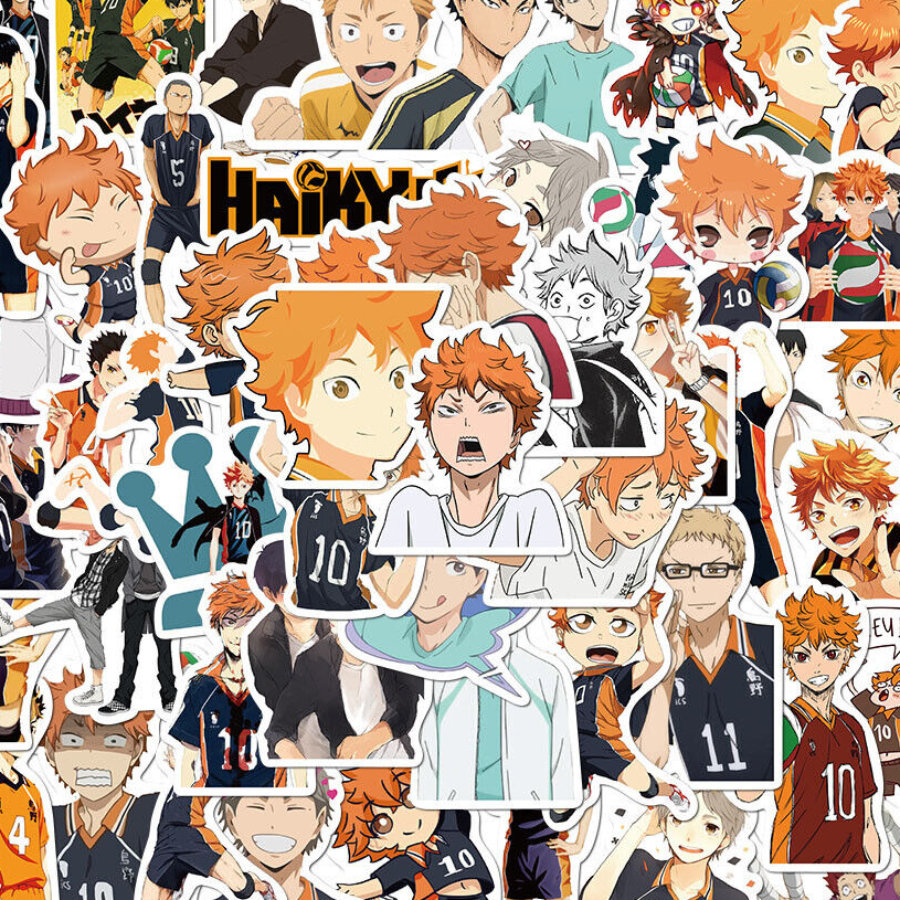 

(40 PCS) Sticker Anime/ Sticker Haikyuu Glossy/ Haikyuu Sticker Pack