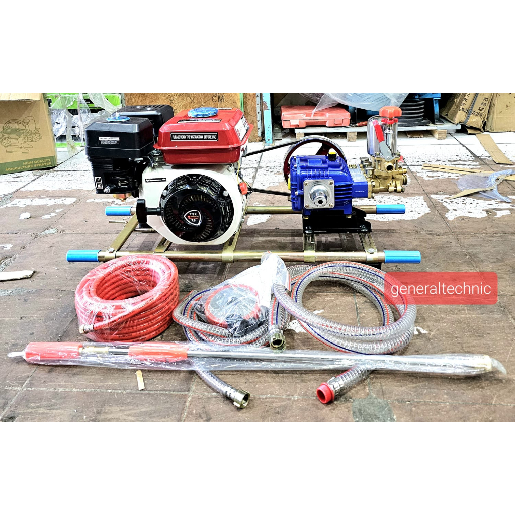 Mesin Cuci Motor Power Sprayer PS22 Noqiwa Engine GX200 Vitara 6,5HP Mesin Steamset Lengkap PS22A