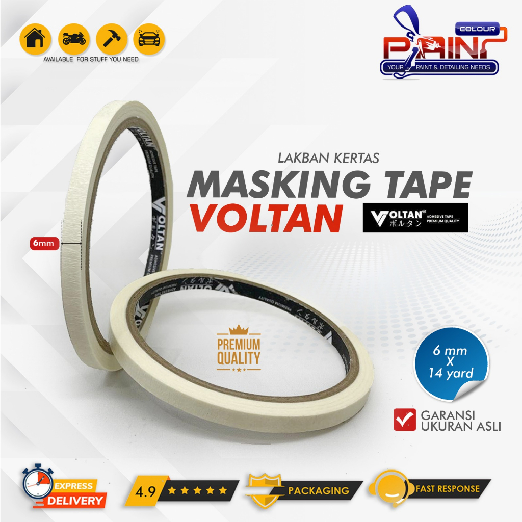 

Masking Tape | Lakban Kertas | Kertas Lem 6mm