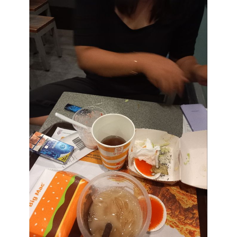 sisa makanan big mac