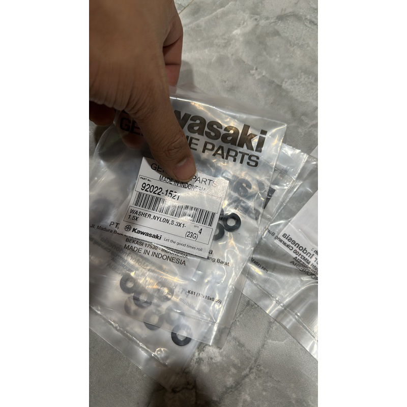 washer ring plastik baut body ninja rr old original kawasaki