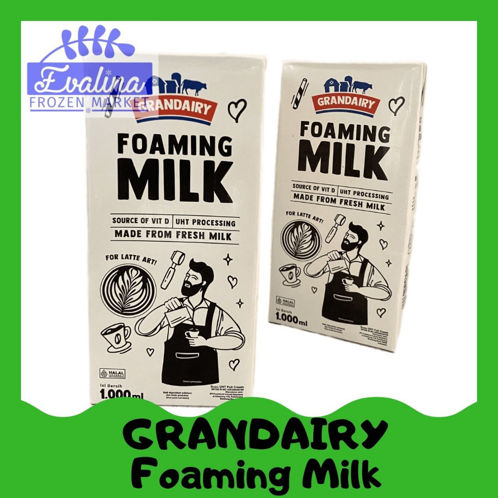 

Grandairy Foaming Milk 1 Liter Susu Foaming UHT 1000ml